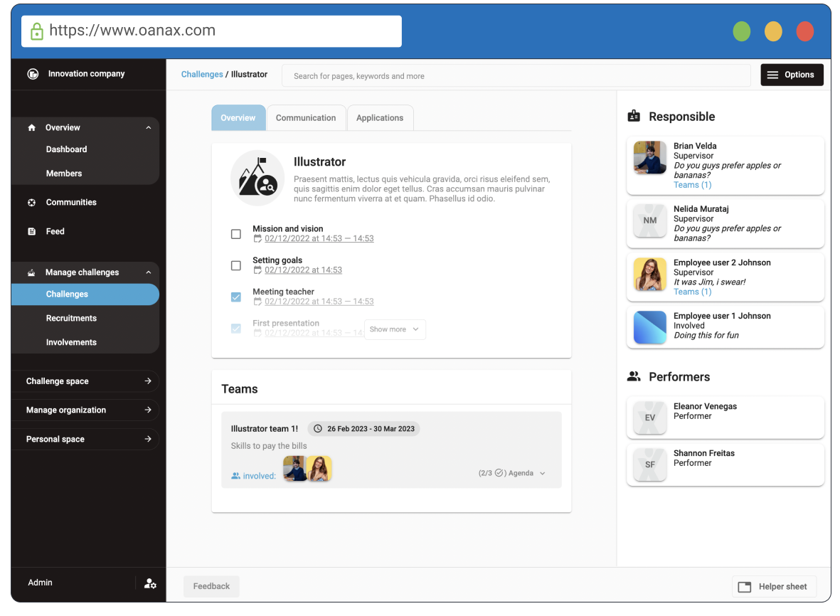Active challenge monitoring
